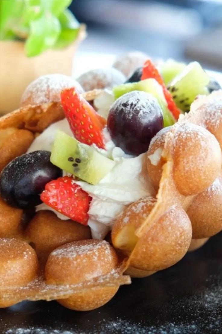 Bubble Waffle Fruits