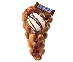 Bubble Waffle Snickers