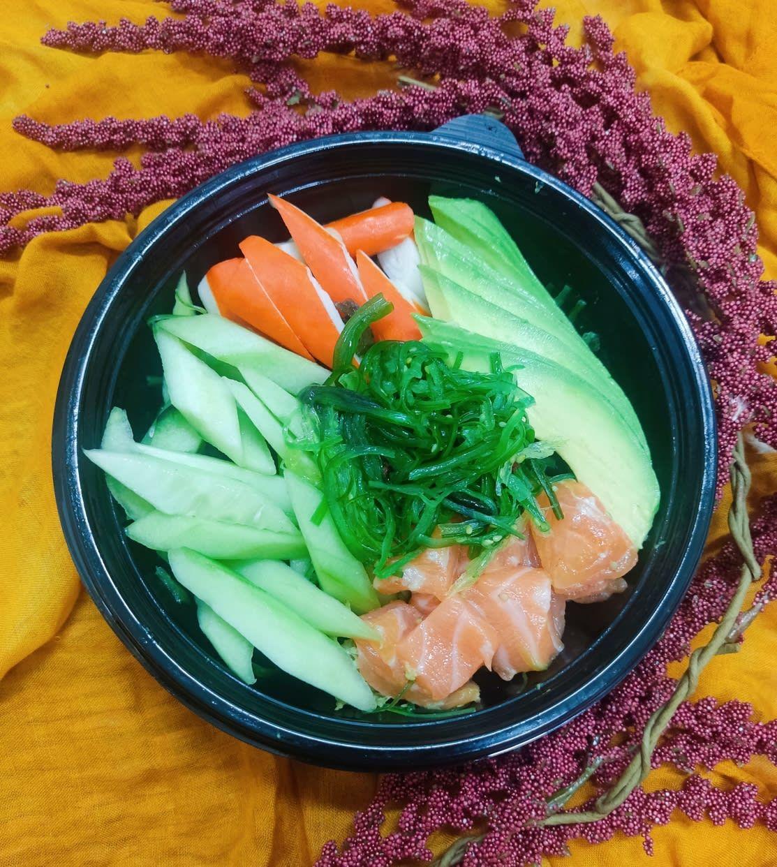 Wakame saumon avocat