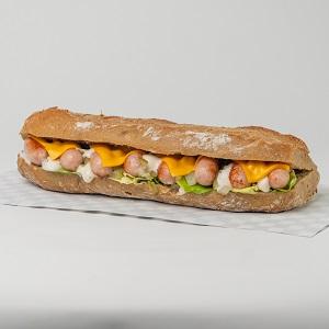 Sandwich Chicken sausage