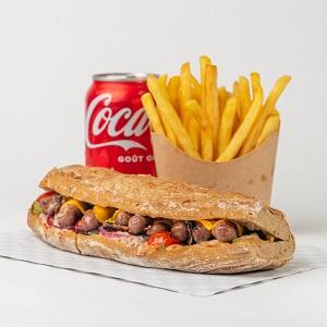 Menu Sandwich Beef Sausage