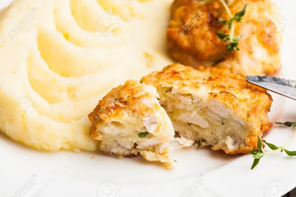 Puree with Marinated Escalope