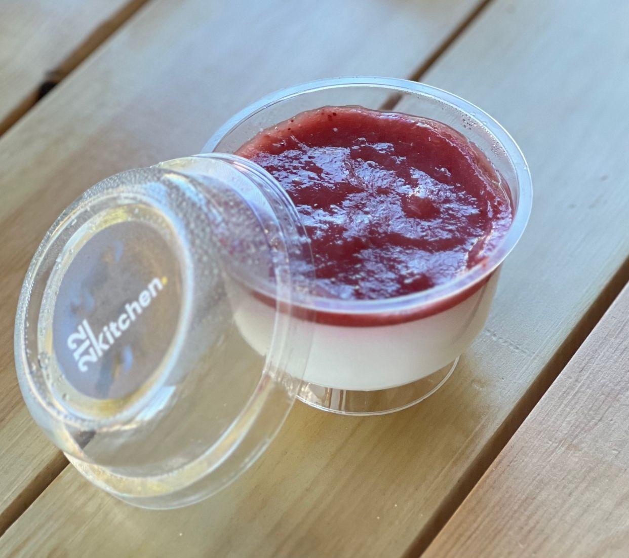 Panna Cotta aux fruits rouge