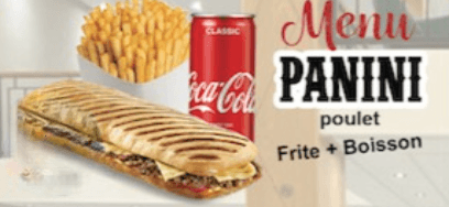Menu Panini Poulet
