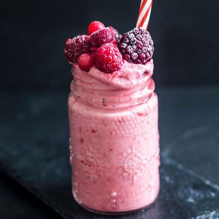 Smoothie aux Fruits rouges