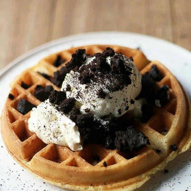 Gaufre aux Oreo