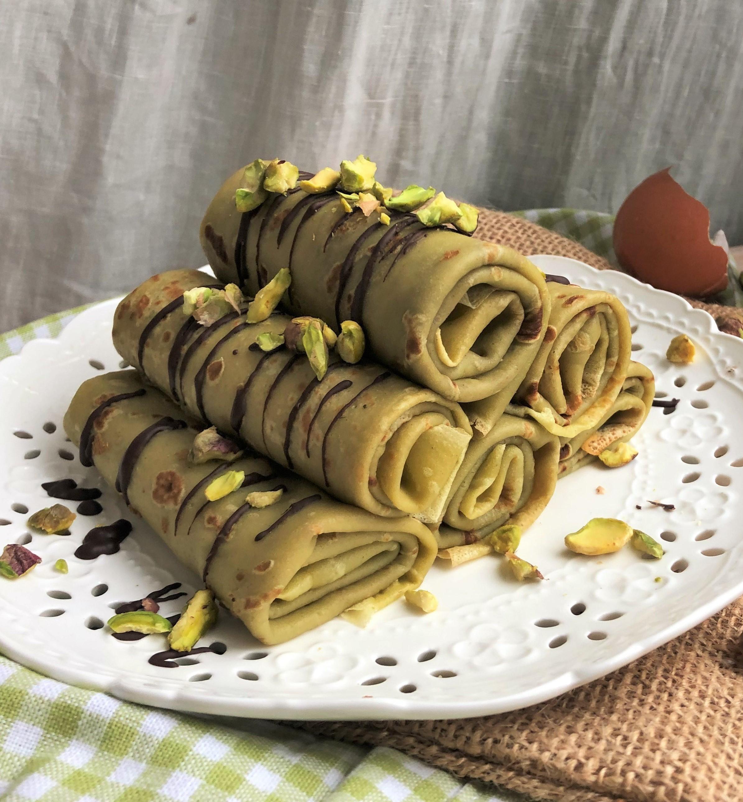 Crêpe Roulée à la Pistache