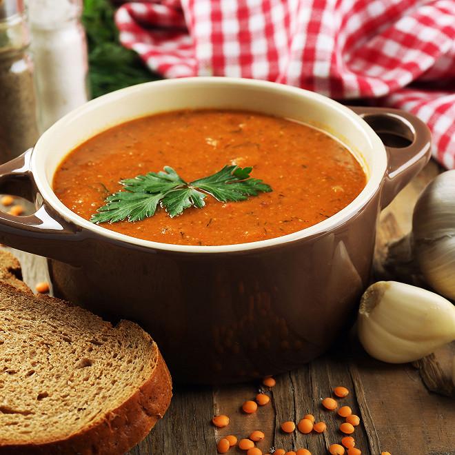 Soupe De Lentilles Rouge