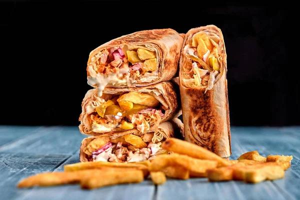 Sandwich Chawarma Arabe Viande + Frites