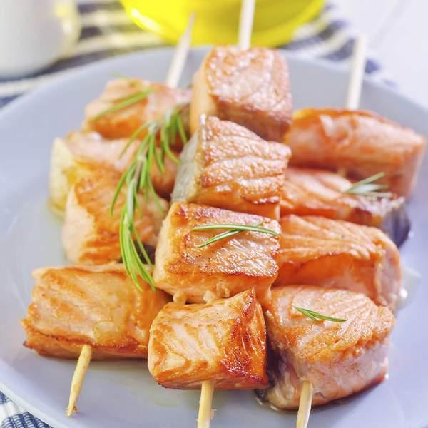 Brochettes De Saumon