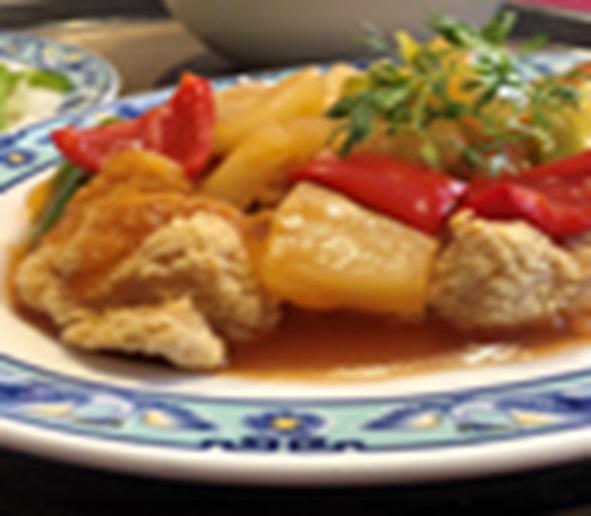 D3. Poulet au sauce aigre-douce