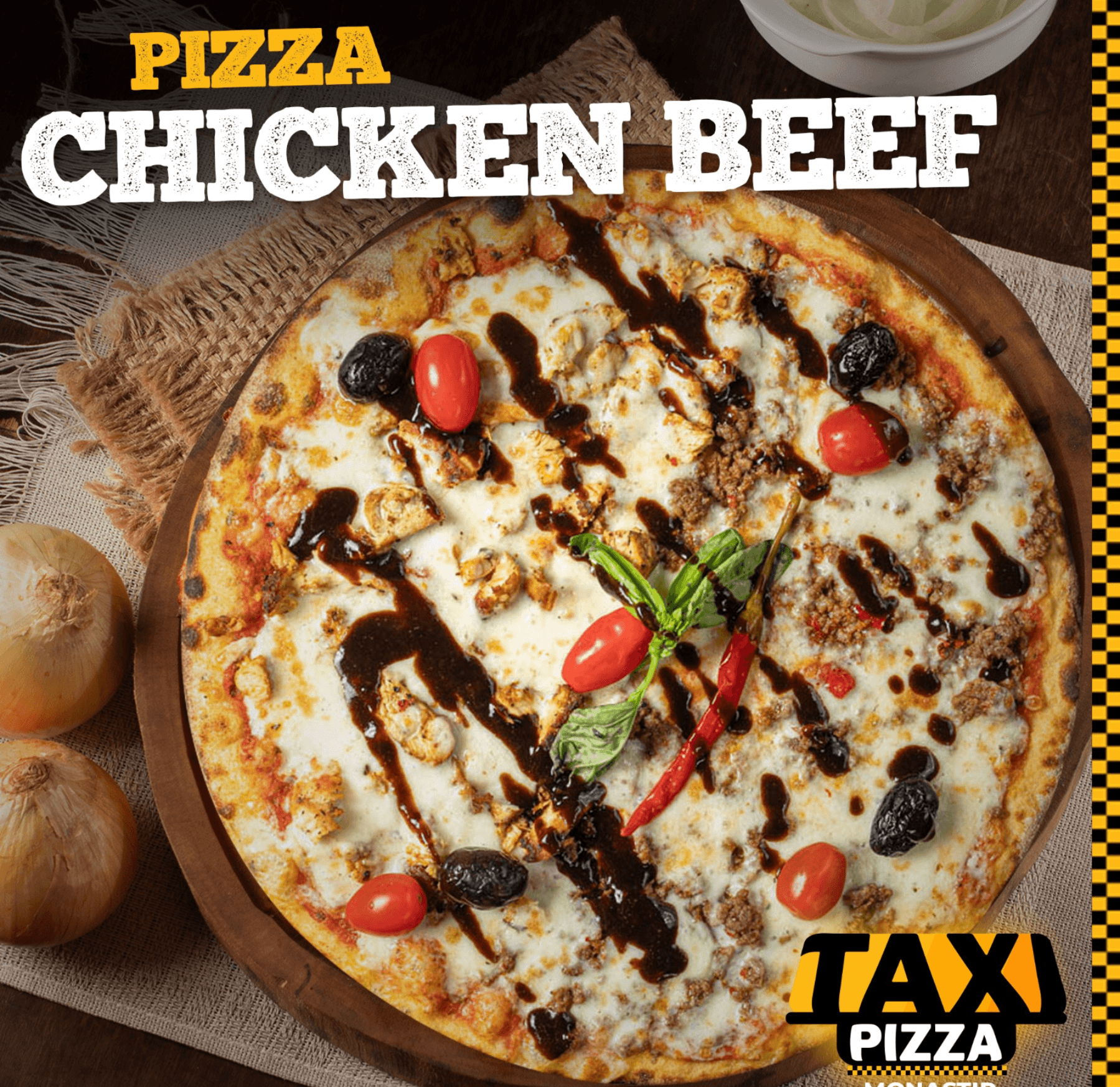 Pizza Chicken Beef