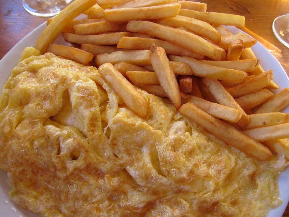 Plat Frites Omelette