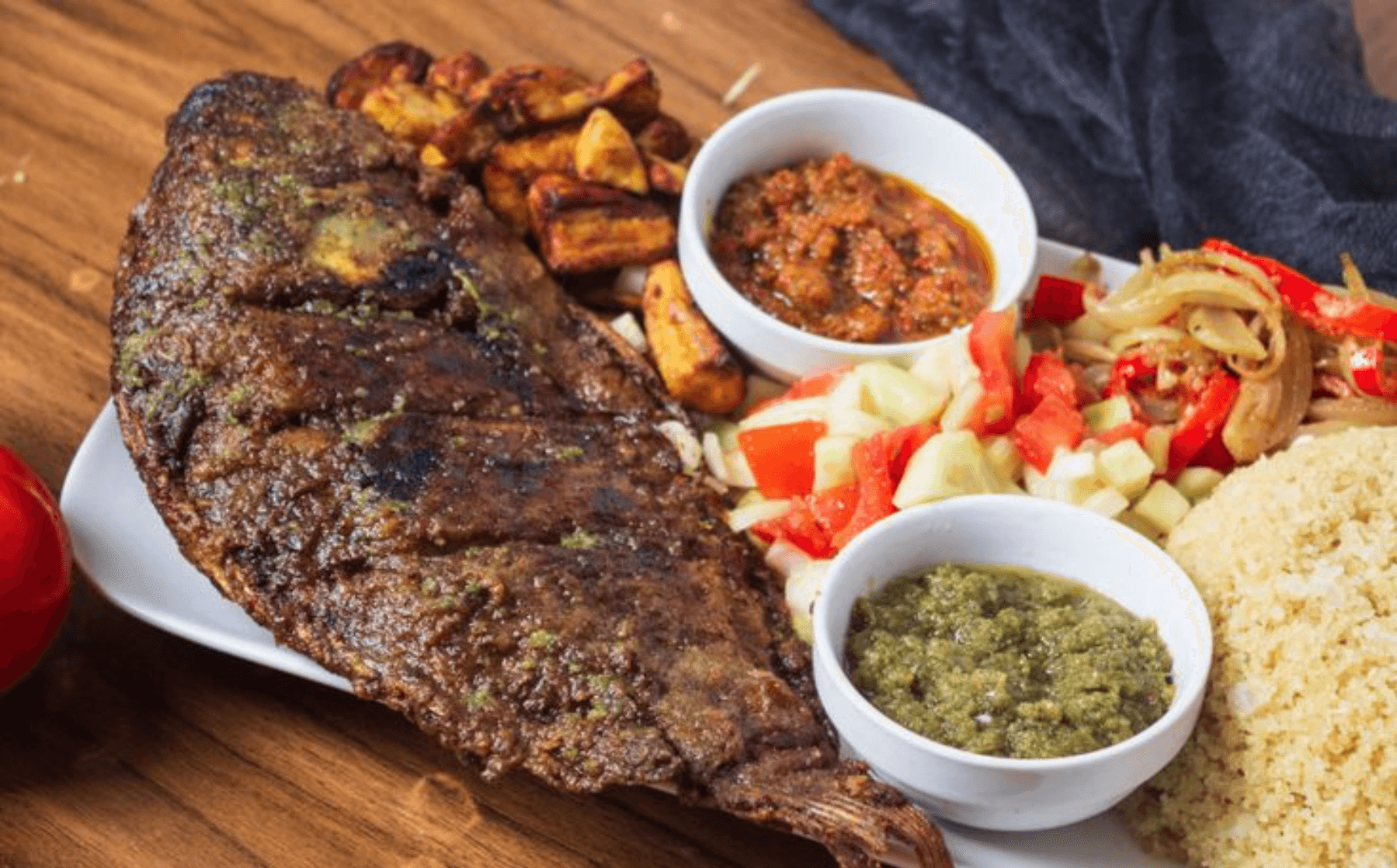 Poisson Grillé (Attiéké)