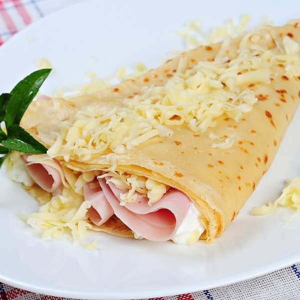 Crêpe Salée Fromage Œuf & Charcuterie