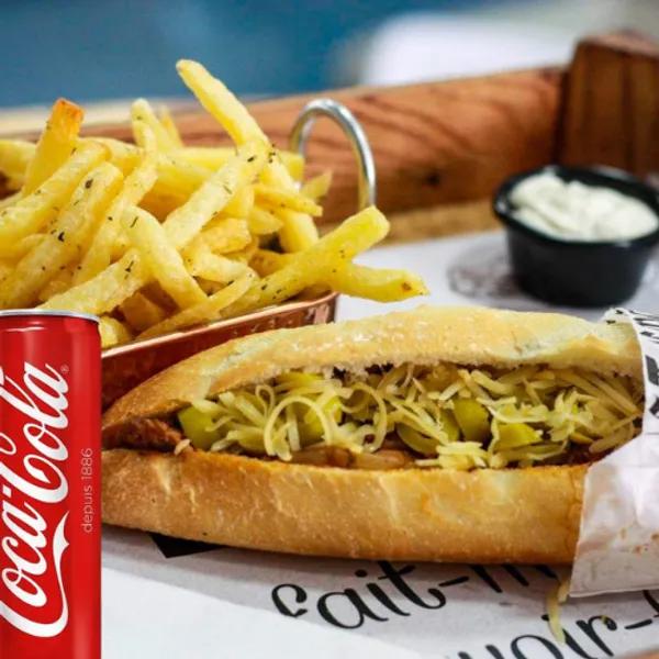 Menu Sandwich Viande Hacheée Goût Mechoui