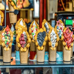 Bubble Waffle Caramel