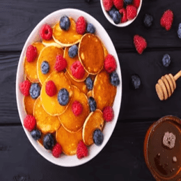 Mini Pancake Fruits de Saison - 10 Pièces