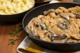 Emincé De Poulet Sauce Champignons