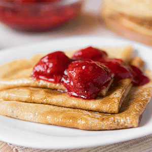 Crêpe à la confiture