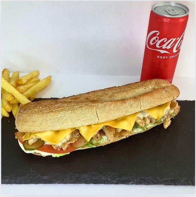 Menu Sandwich Saucisses Poulet Lazeez