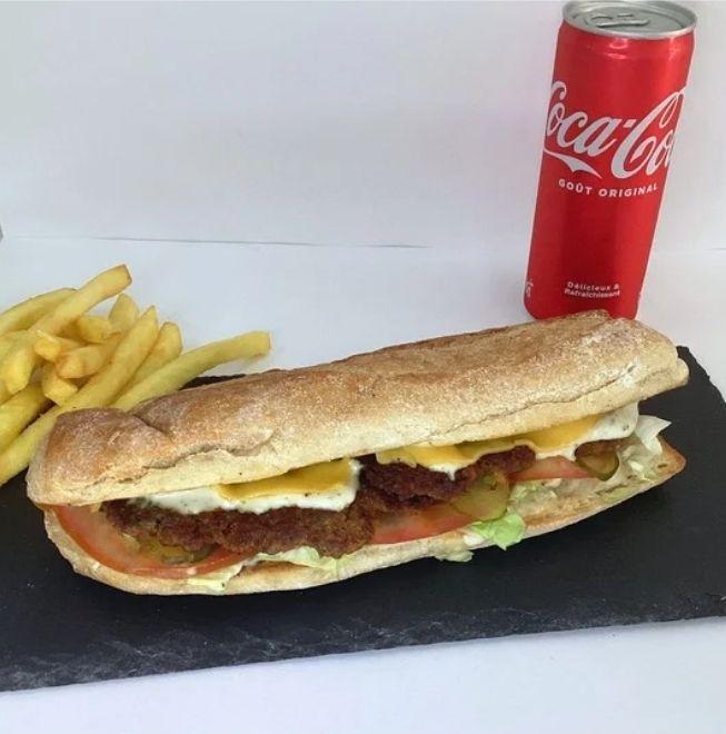 Menu Sandwich Viande Hachée Lazeez