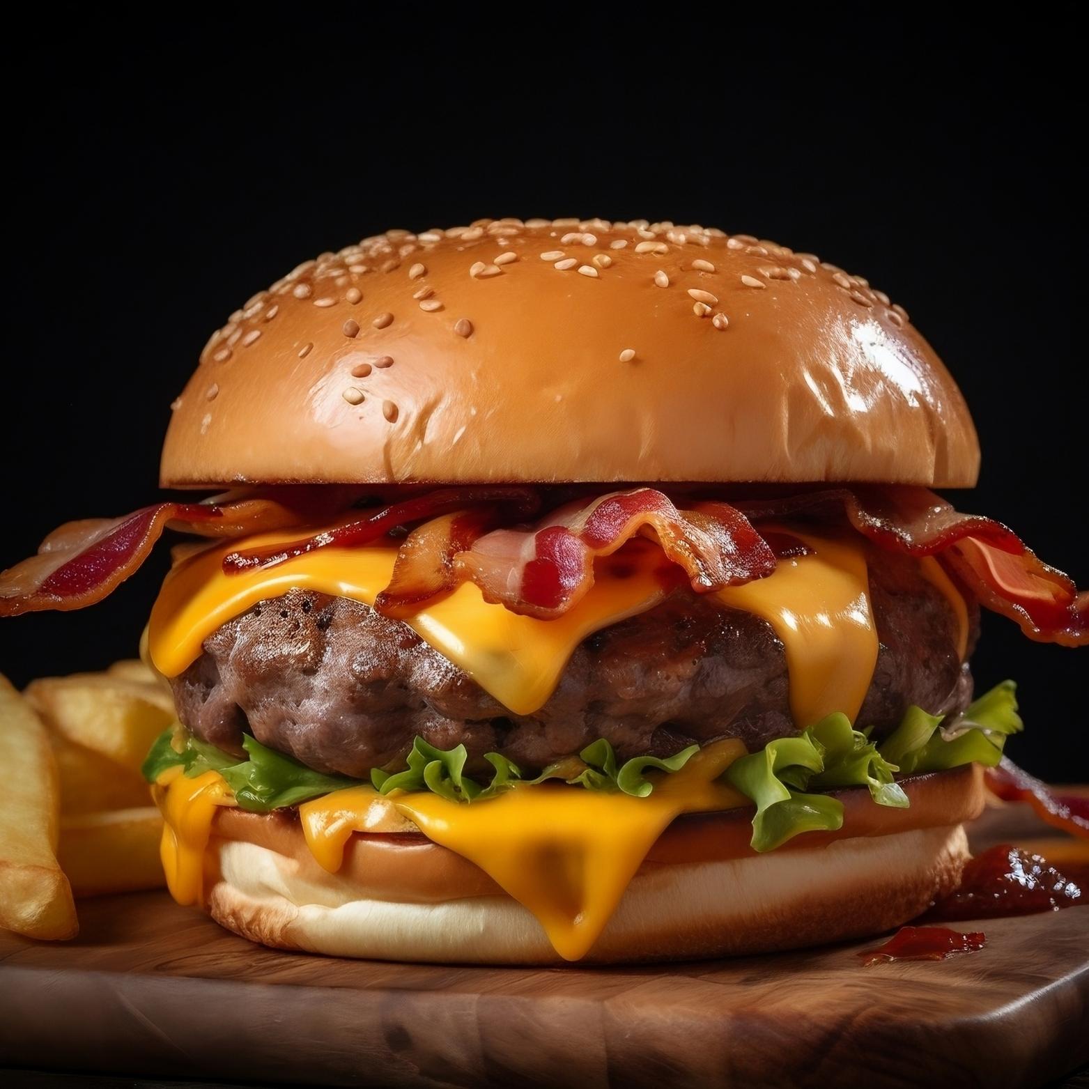 Délicieux Hamburger De Bœuf