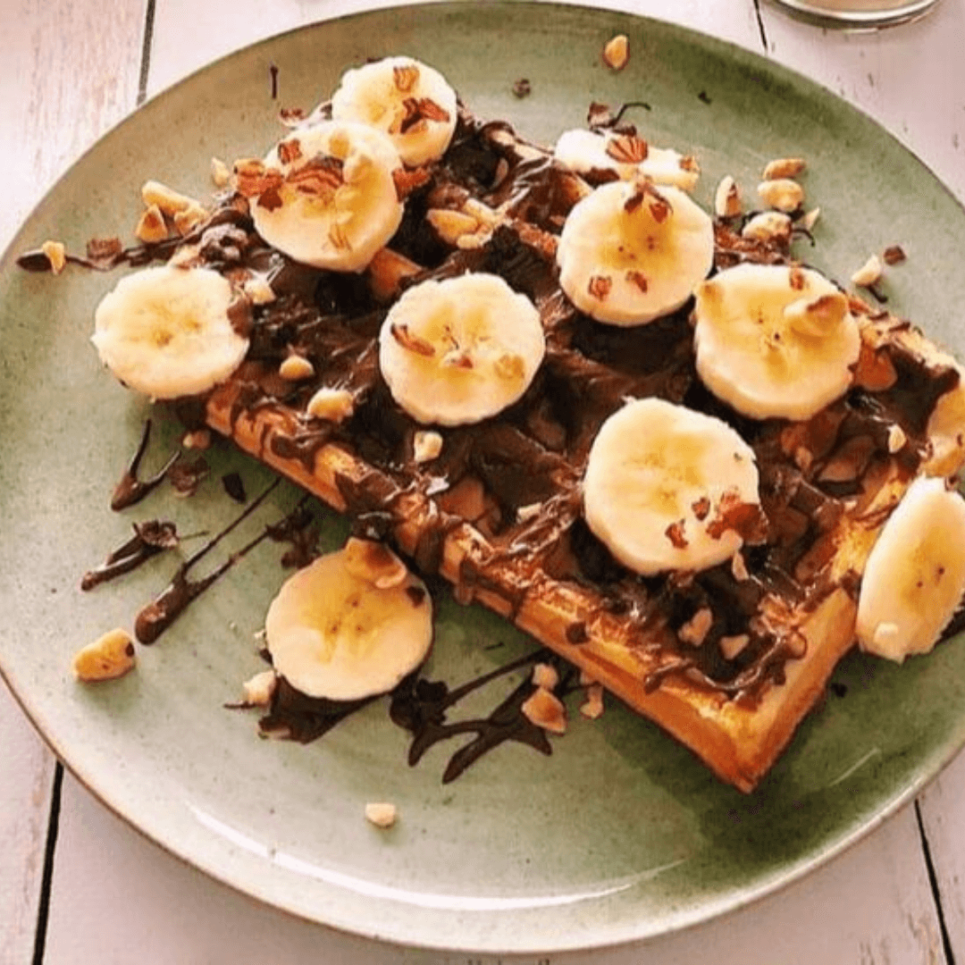Gaufre Chocolat Noisette Et Banane