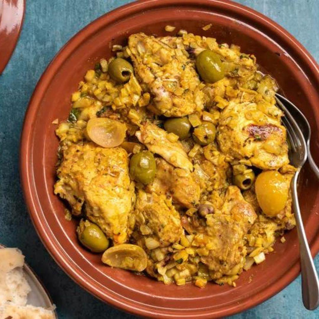 Tagine De Poulet Aux Olives Et Citron