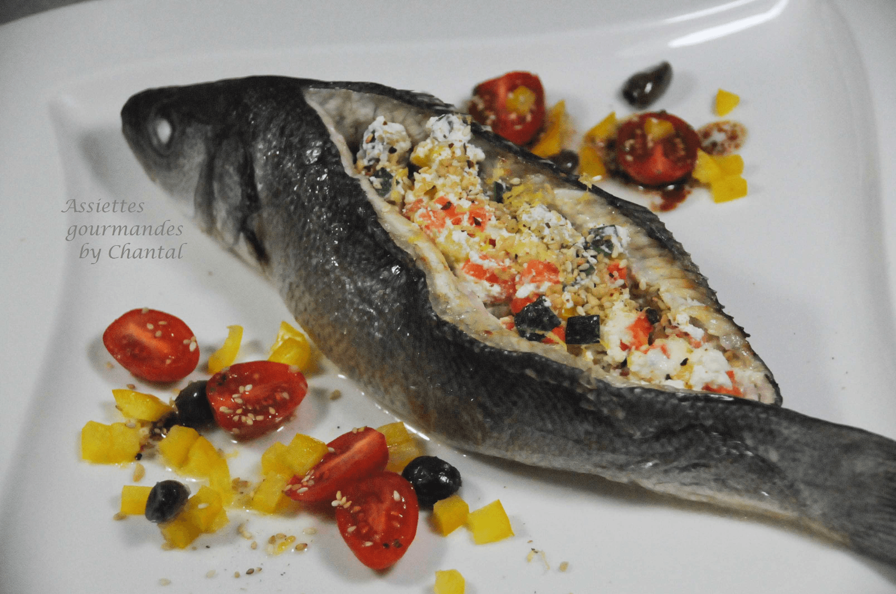 Loup Farci au fruits de mer