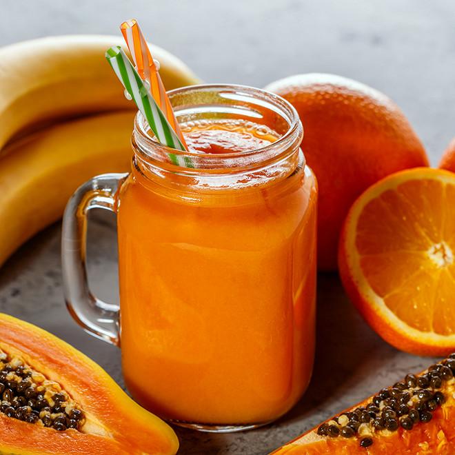 Smoothie Mangue+Papay et Banane