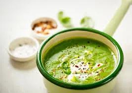 Crème d'epinards et Petit Pois