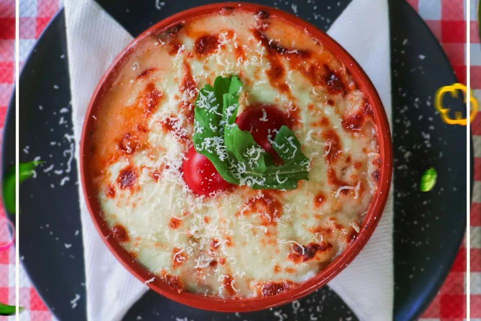 Gratins Poulet au Champignons