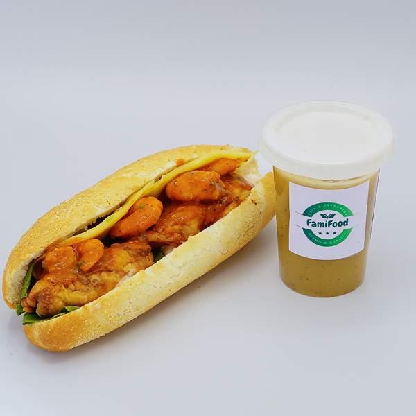 Sandwich Poulet Crevettes