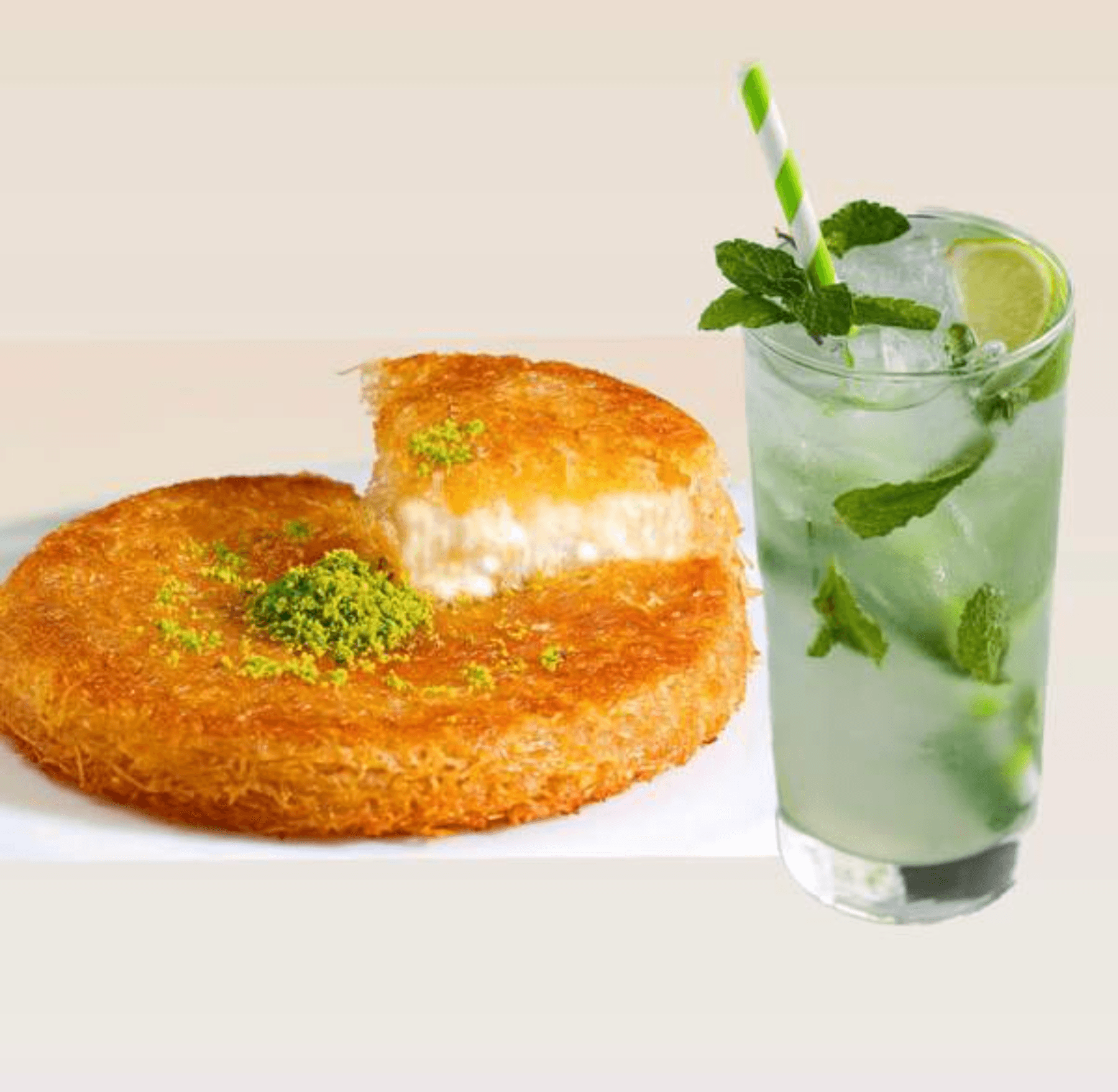 1 Kunafa Petite + 1 mojito