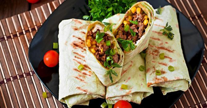 Wrap Au Viande Hachée