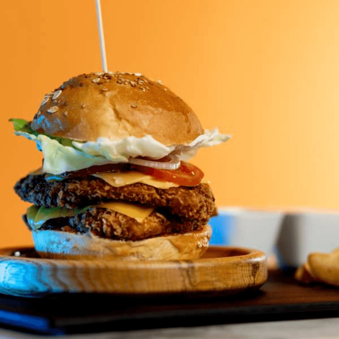 Burger Double Chicken Delight