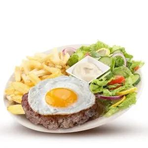 Plat Steak à Cheval