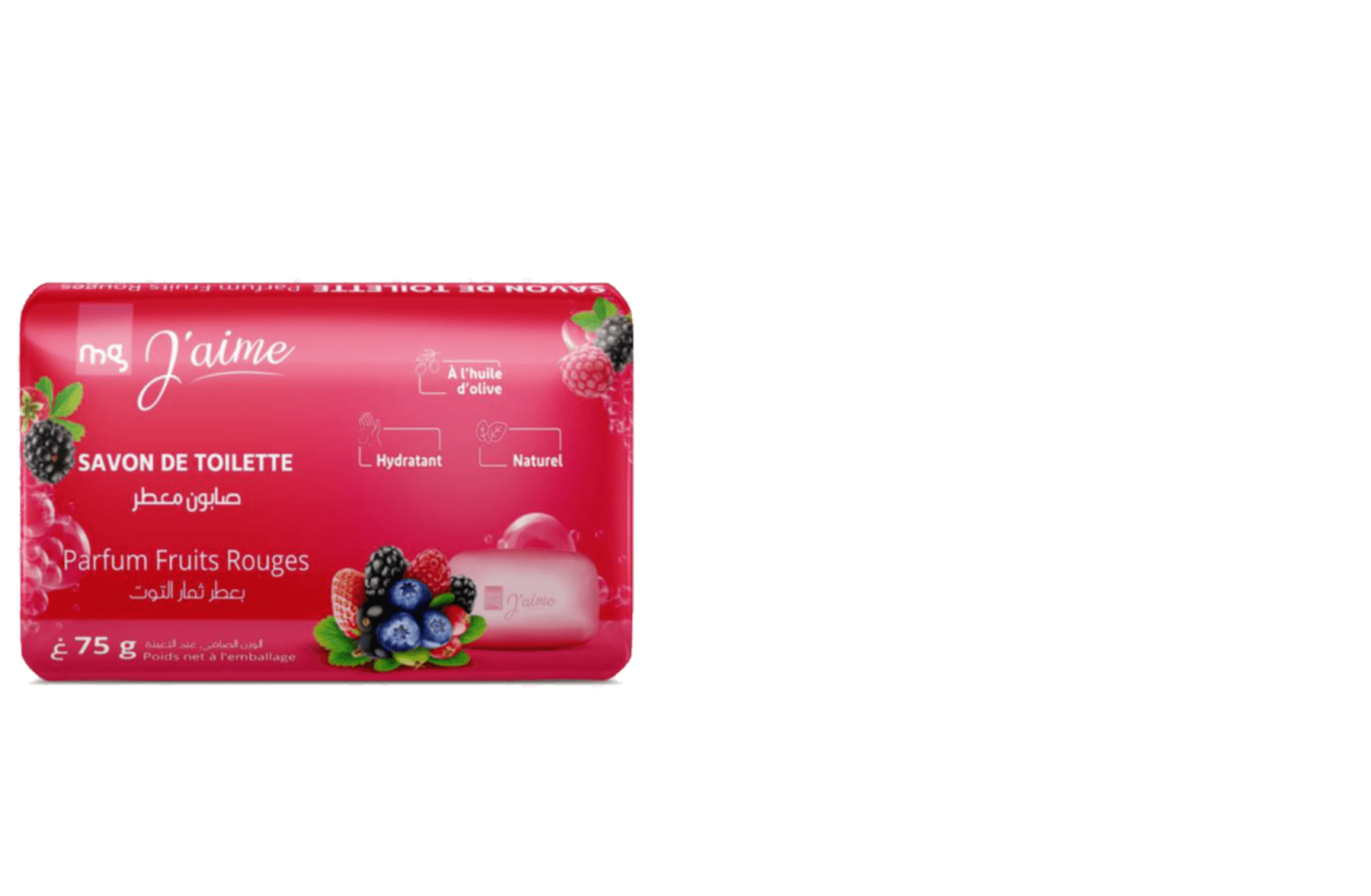 Mg J'aime Savon Lavant Main Fruits Rouge 75gr