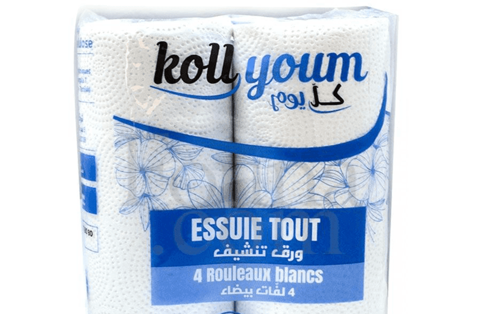 Koll Youm Essuie Tout 2 Plis 2 Rouleaux Blanc
