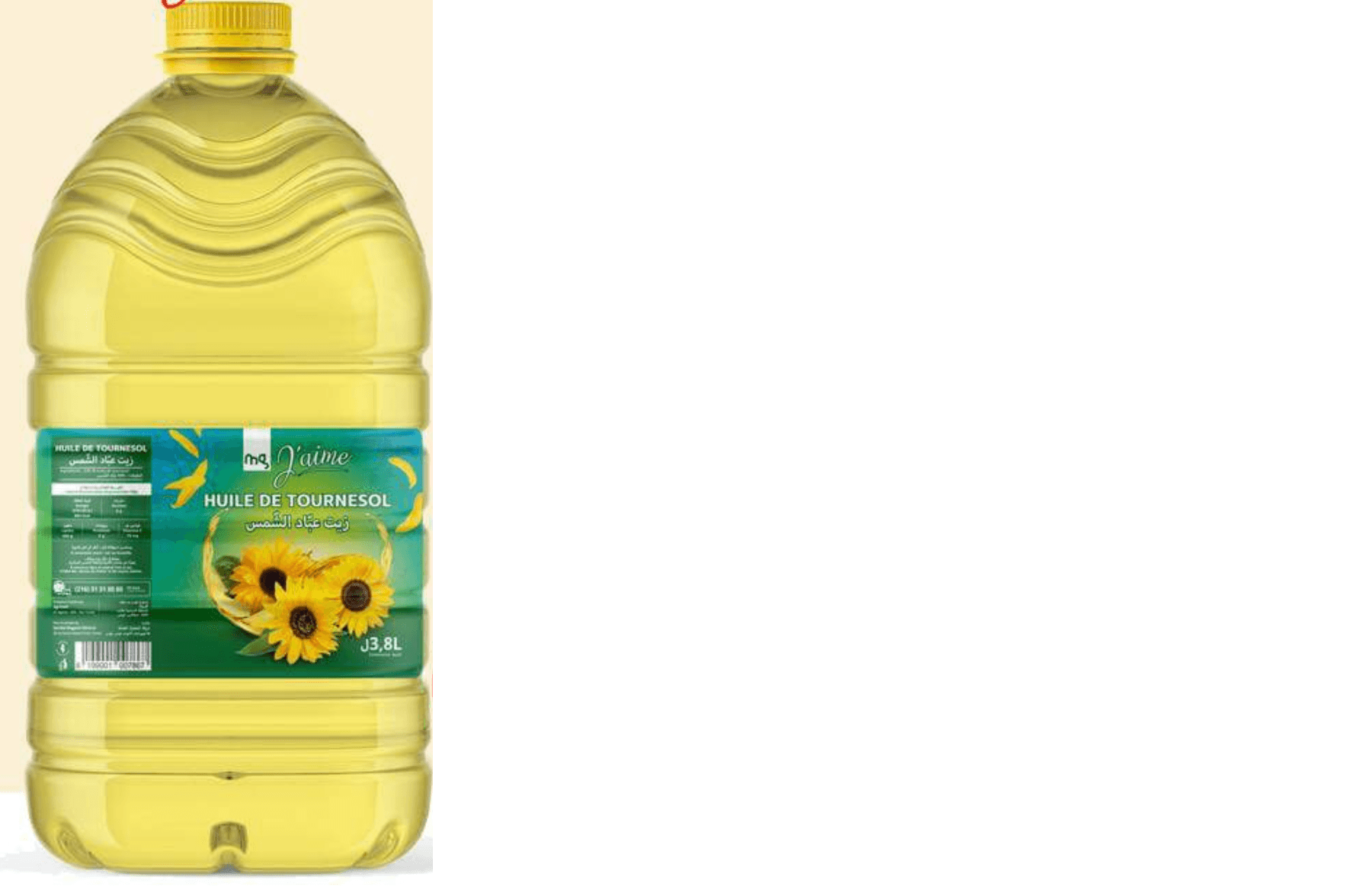 Mg J'aime Huile De Tournesol 3,8L