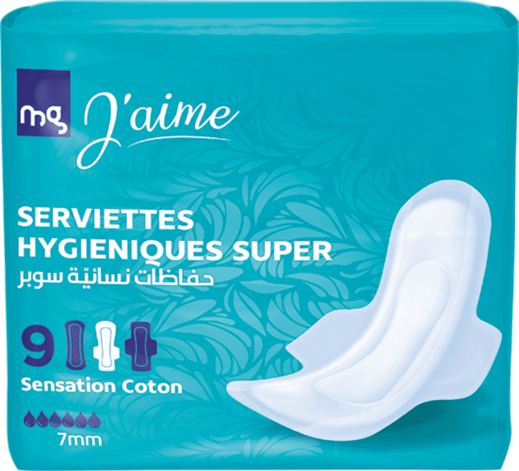 Mg J'aime Serviette Pock Super 9