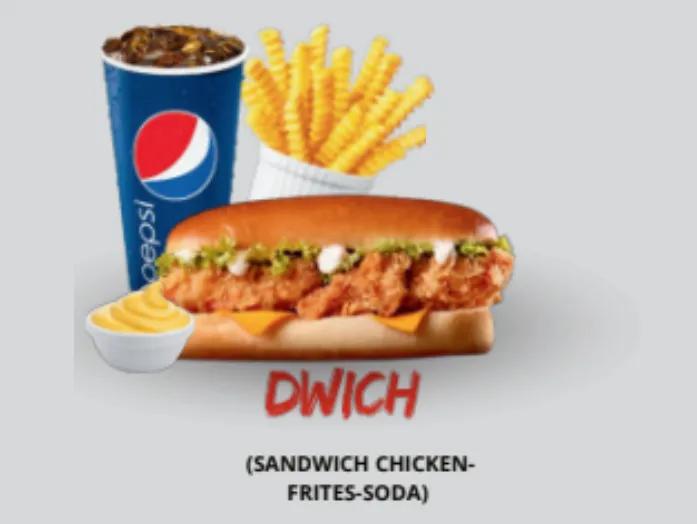 Dwich menu