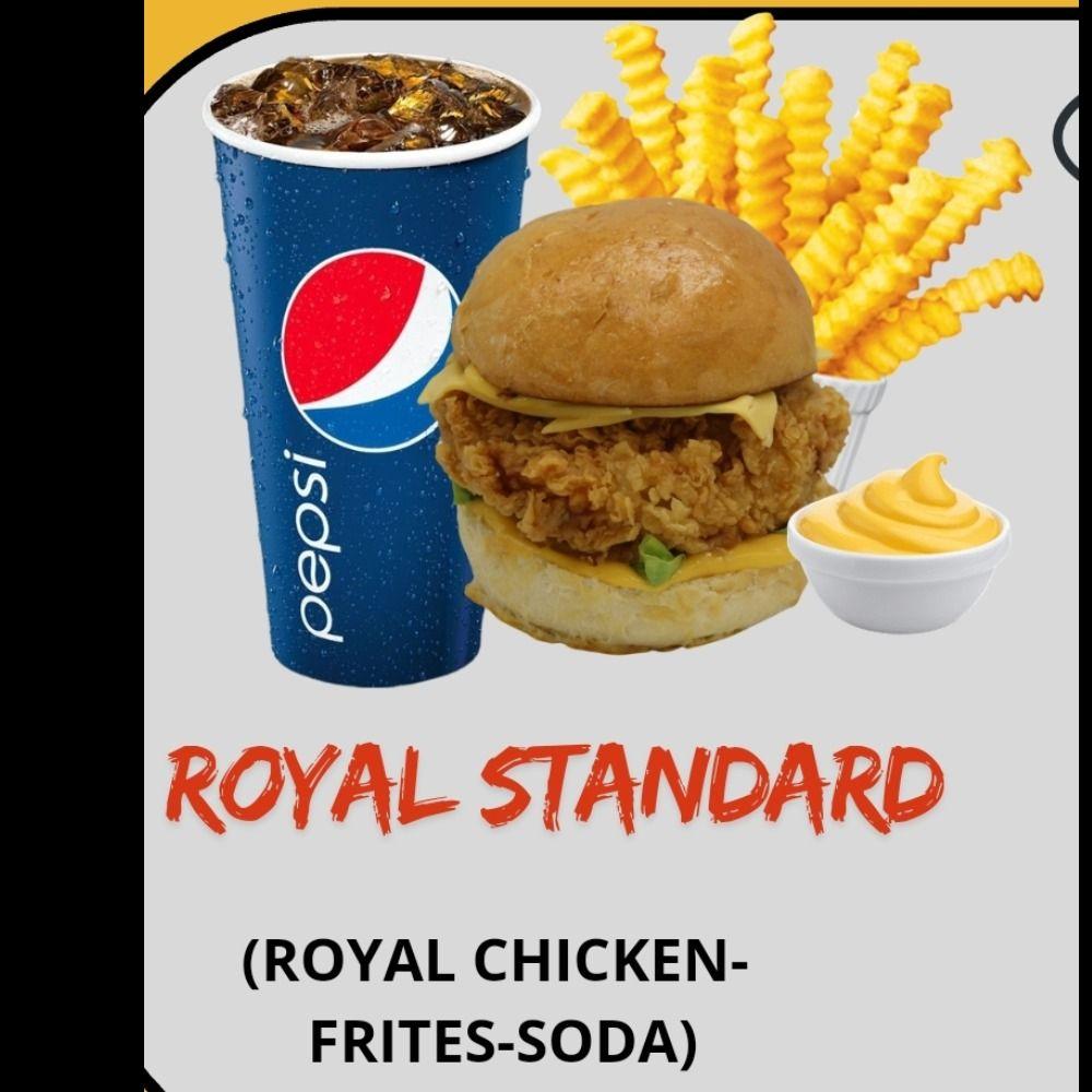 Menu Burger Royal standard
