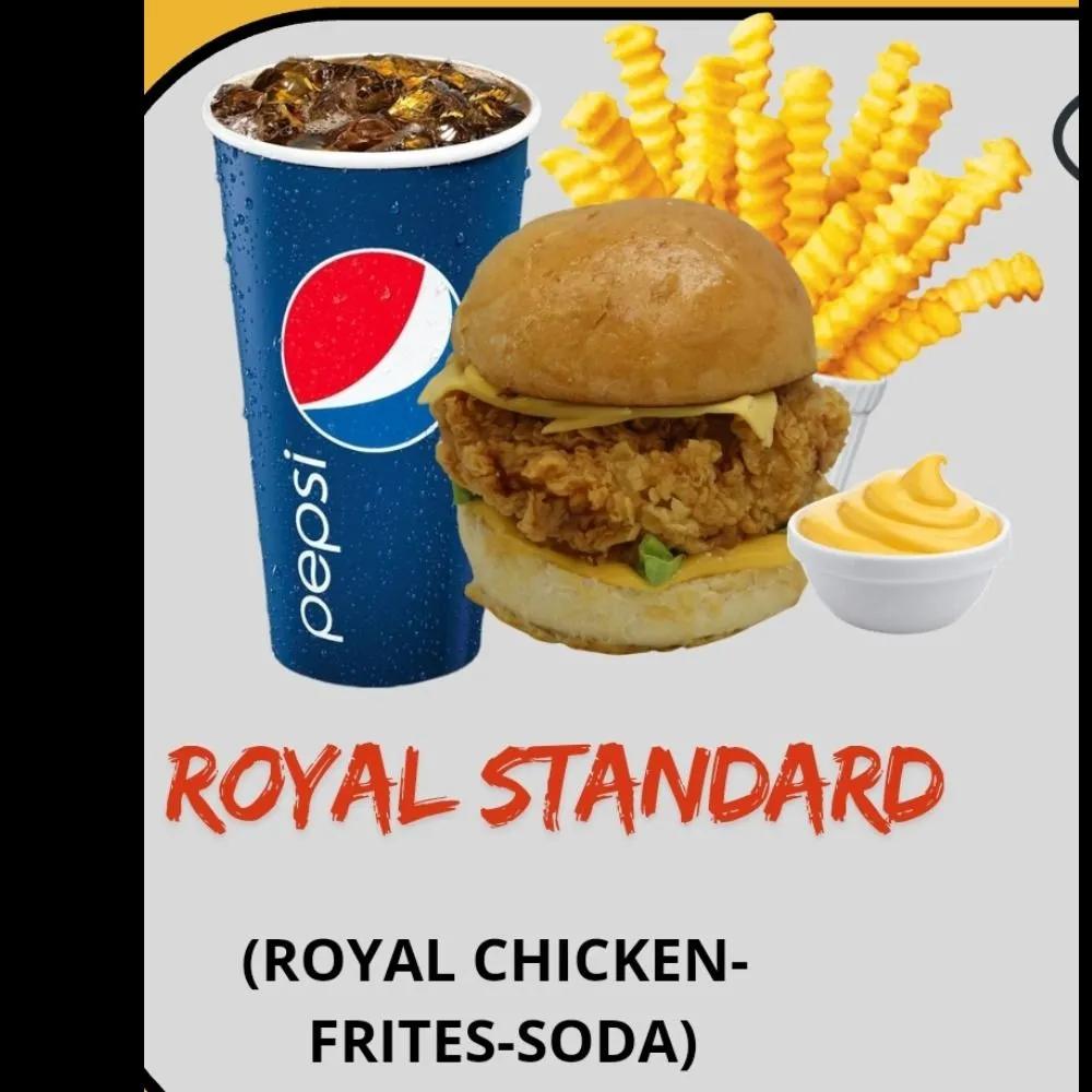 Menu Burger Royal standard