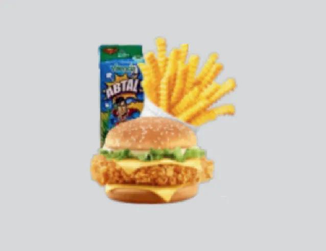 Burger + Frites + Jus Abtal