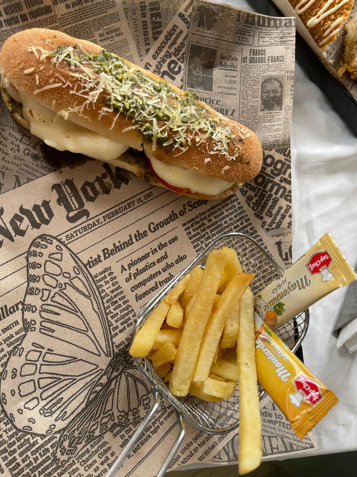 Sandwich Poulet Pesto