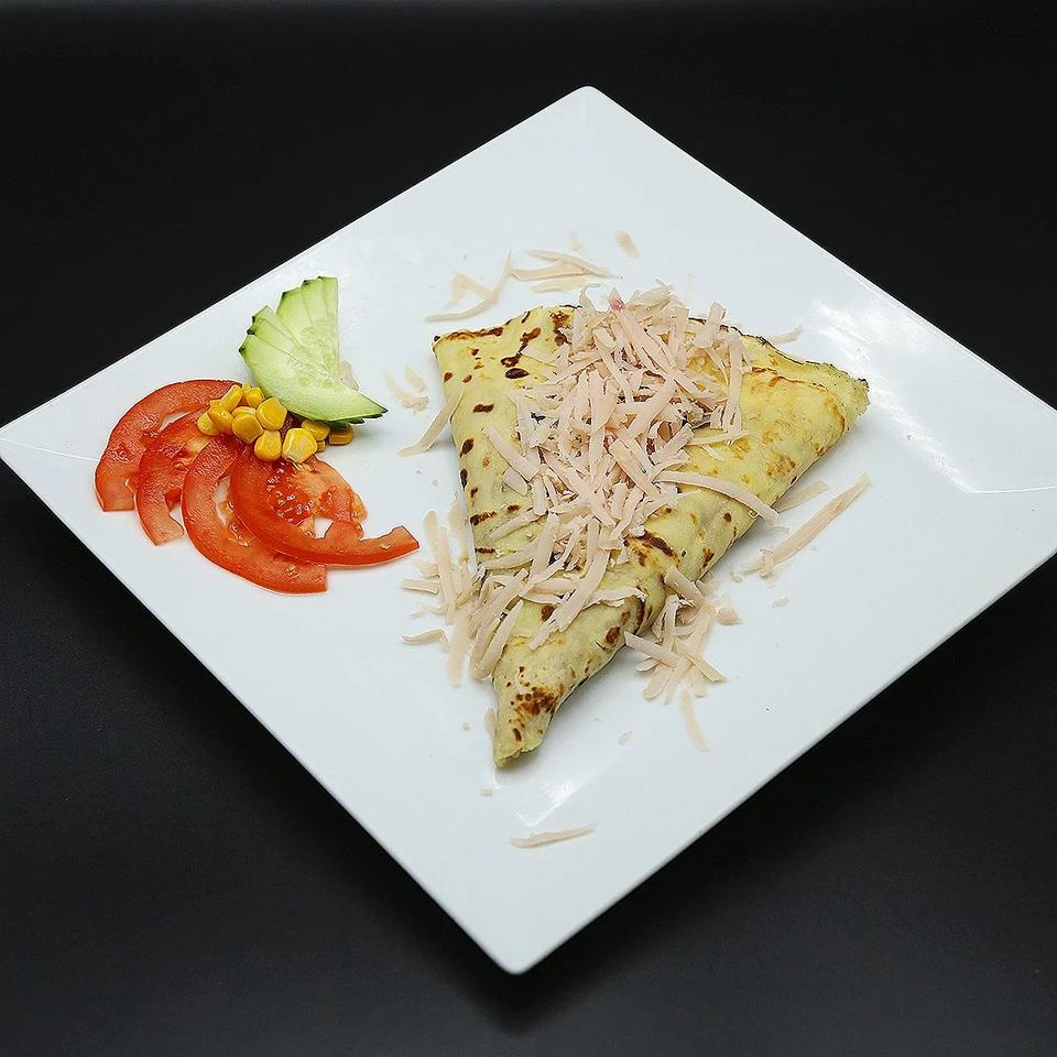 Crêpe Fromage Et Dinde Fumée