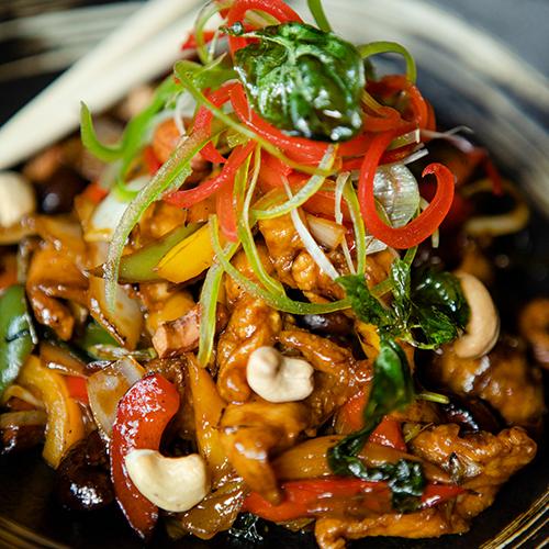 Wok Poulet Gamba