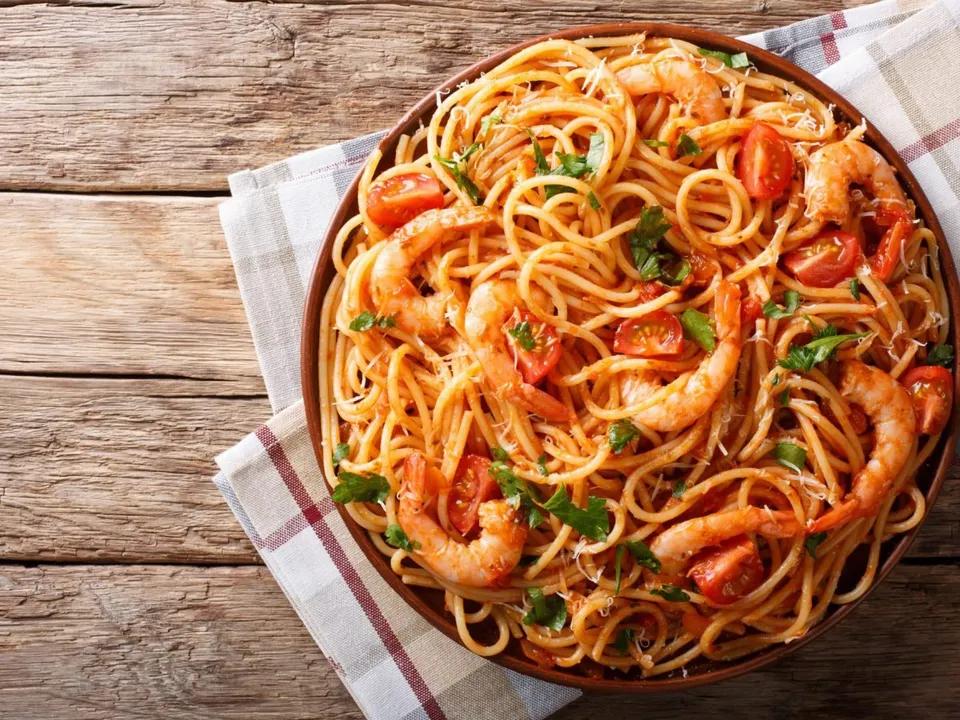 Spaghetti aux Crevettes